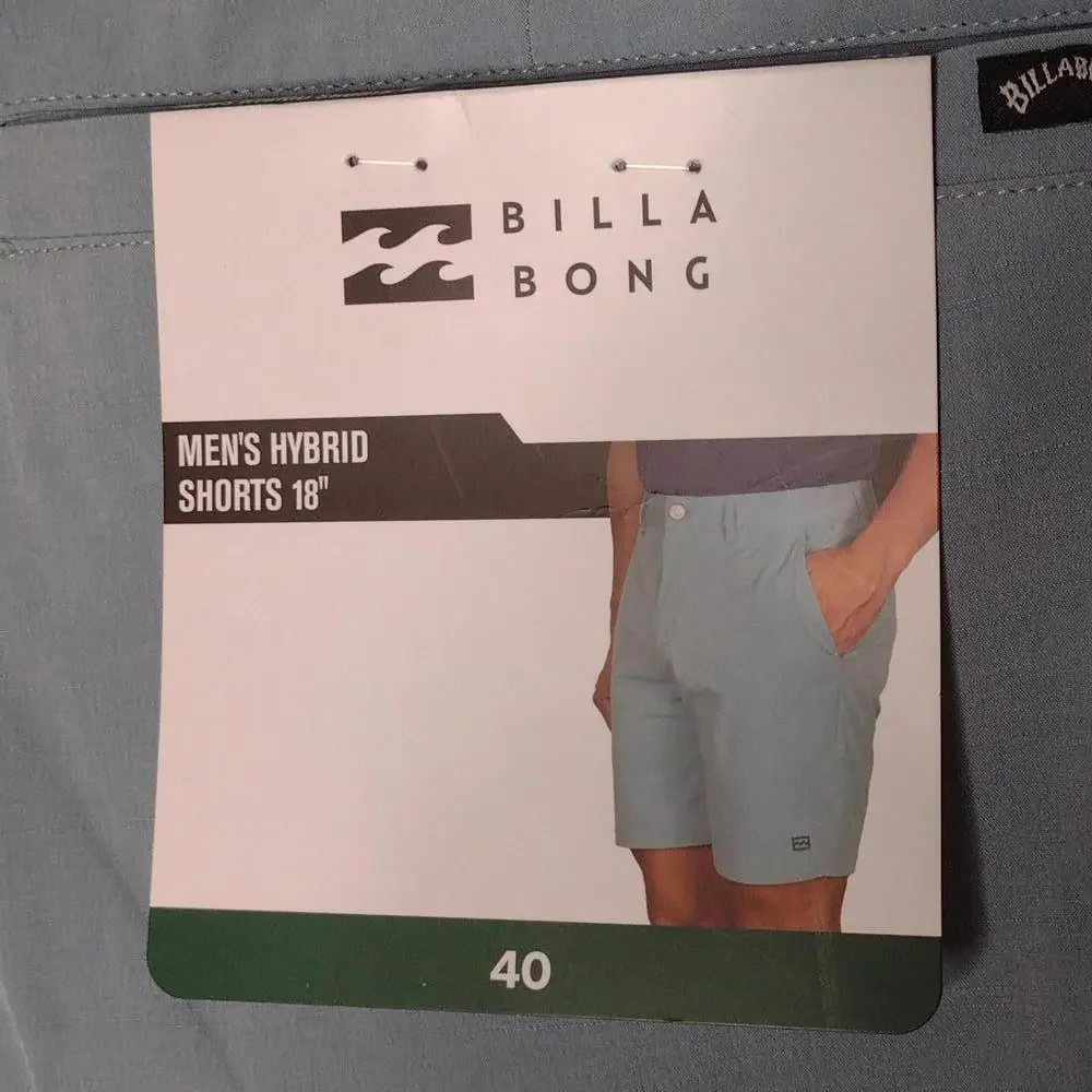 NWT Billabong Men's Blue/Hybrid Shorts Size 40